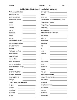 Featured image of post Avancemos 1 Vocabulary