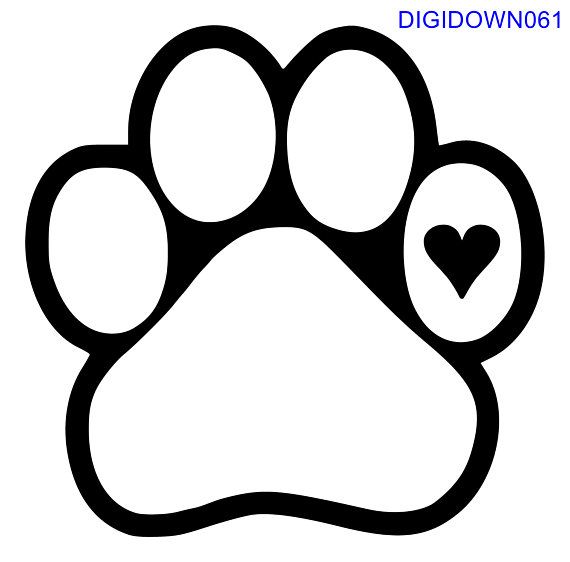 Featured image of post Dog Paw Outline Svg