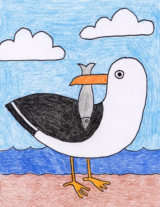 Featured image of post How To Draw A Seagull For Kids