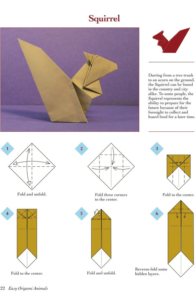 Featured image of post Origami Squirrel Easy Step By Step