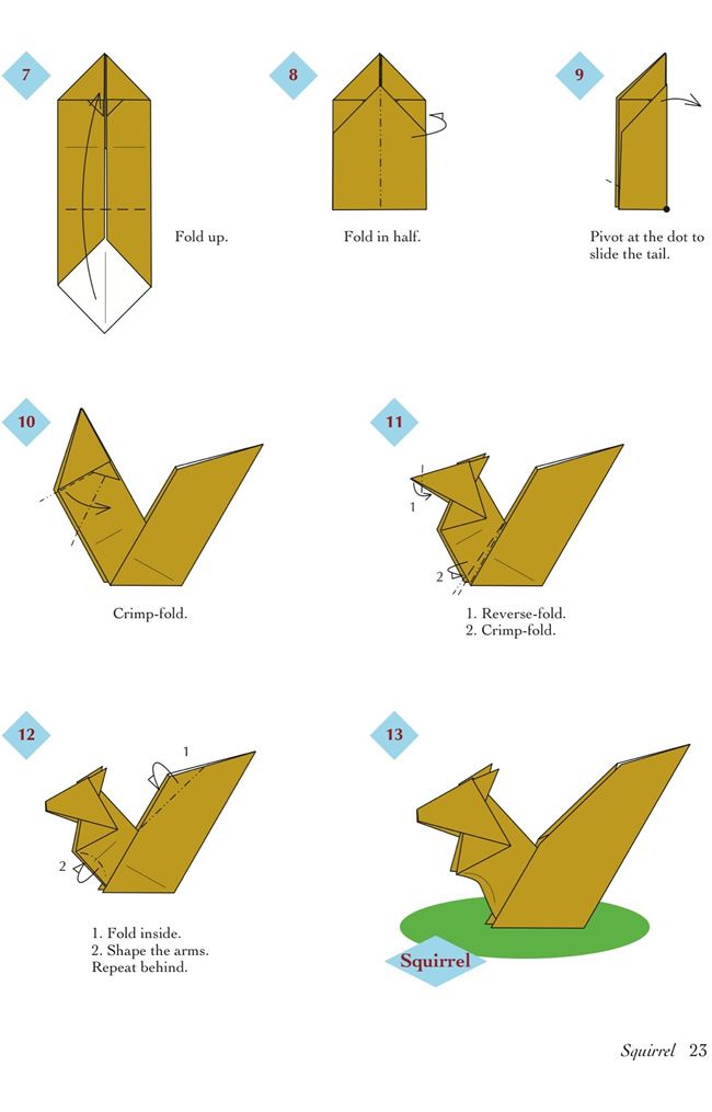 Featured image of post Origami Squirrel Step By Step