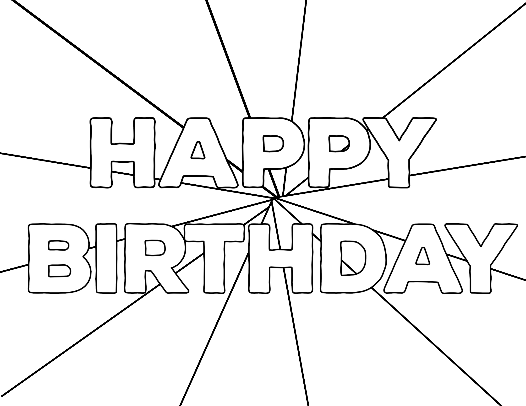 Featured image of post Printable Happy Birthday Sign To Color