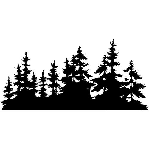 Featured image of post Silhouette Tree Line Clip Art