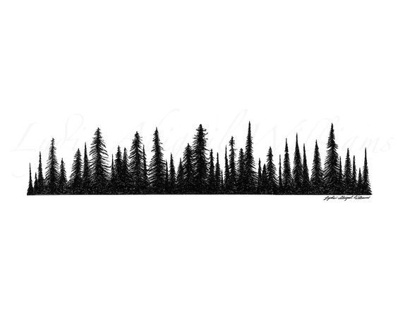 Featured image of post Silhouette Tree Line Tattoo