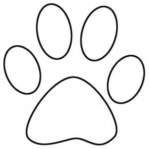 Featured image of post Simple Dog Paw Outline