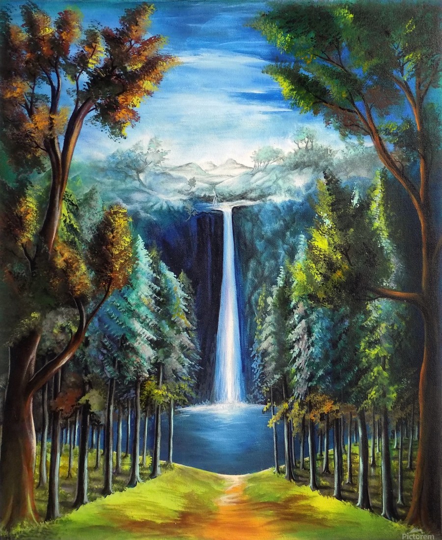 Featured image of post Water Fall Painting